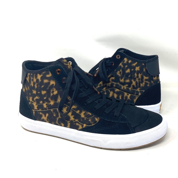 VANS Lizzie Tortoise Sneakers Dark Brown Suede Canvas Shoe Skate Men VN0A4BX1YI5 - Picture 6 of 9